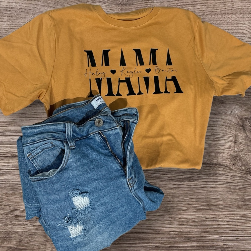MAMA shirt with children names
